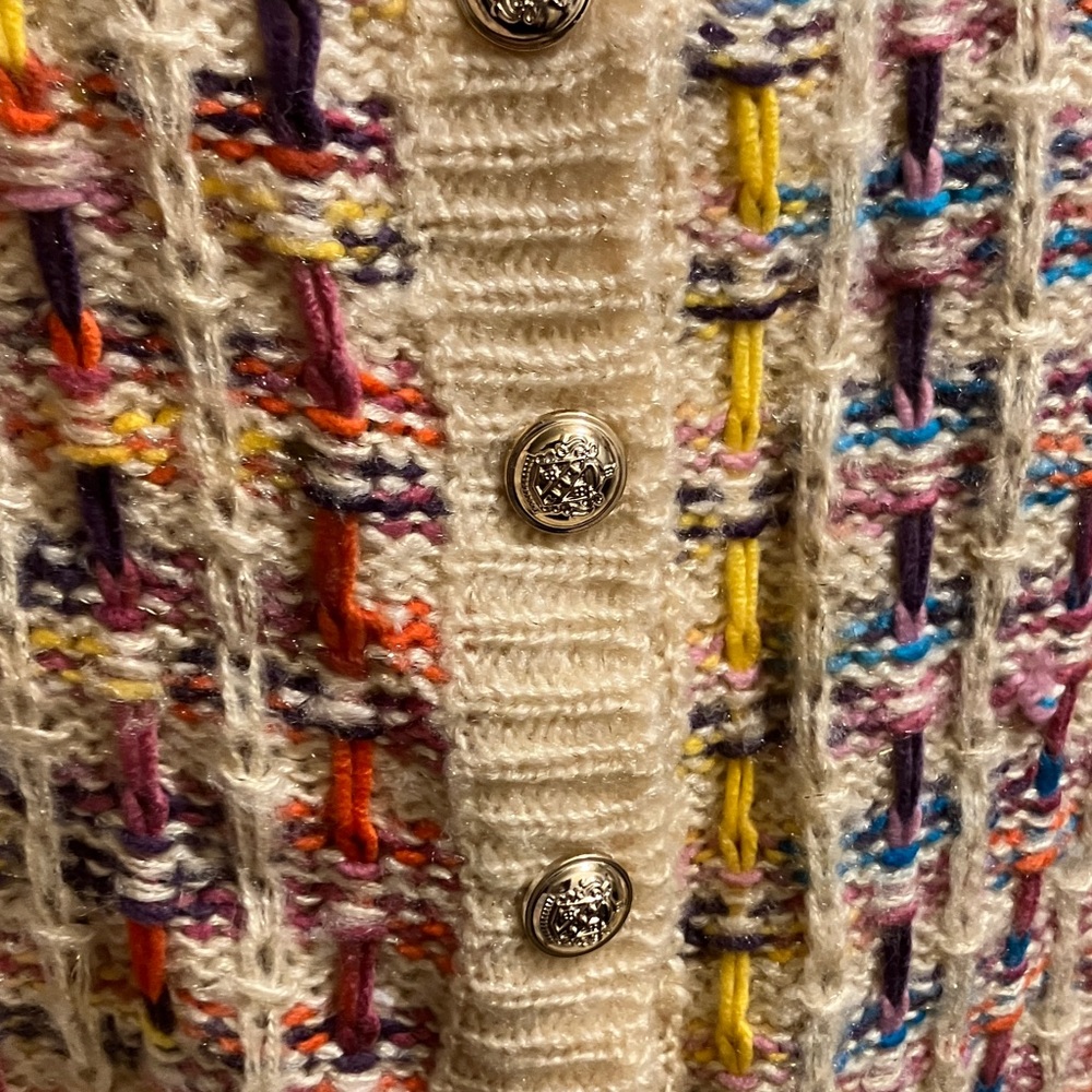 Flying Tomato Medium Knit Button-Up Cardigan - image 3